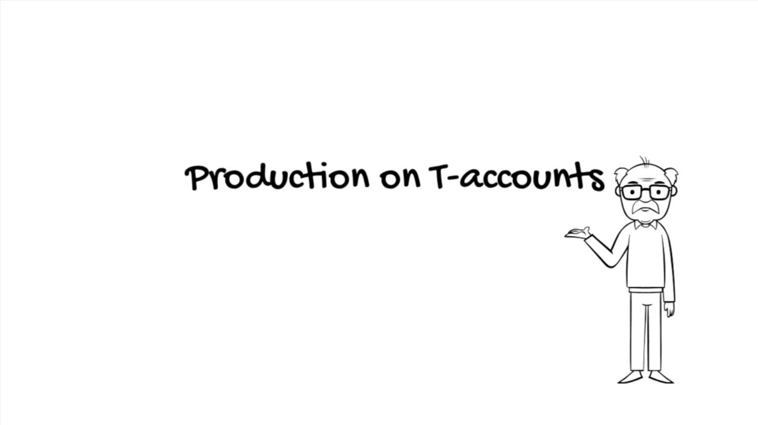 production on t-accounts