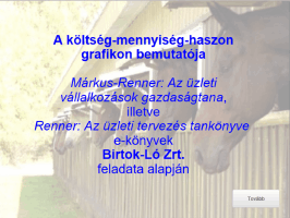 költség-mennyiség-haszon elemzés